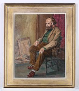 R. Harland - 1958 Oil, The Professor