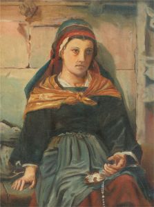 Late 19th Century Oil - The Young Pilgrim