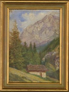 Circle of Edward Harrison Compton (1881-1960) - Early 20th Century Oil, The Alps