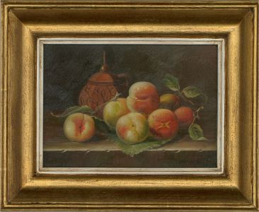 Irving - Signed Mid 20th Century Oil, Still Life of Fruit