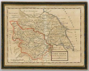 Hermon Moll - 1726 Engraving, Map of Yorkshire