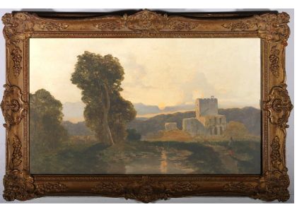 19th Century Oil - The Path to the Castle