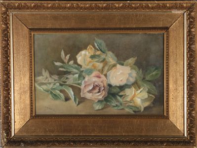A. M. Wellington - Early 20th Century Watercolour, Tea Roses