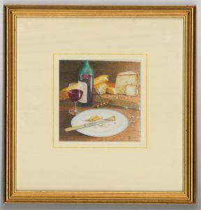 Brian Davis - 20th Century Watercolour Pencil, With Crumbs