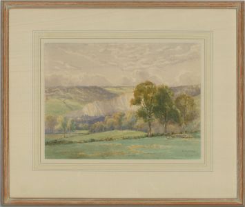 R. H. Yates - 20th Century Watercolour, Into The Valley
