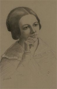 J.W. - Initialled Victorian Graphite Drawing, Double Sided Portrait