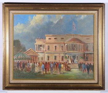 Arvind Limaye - 20th Century Oil, A Buckingham Palace Garden Party