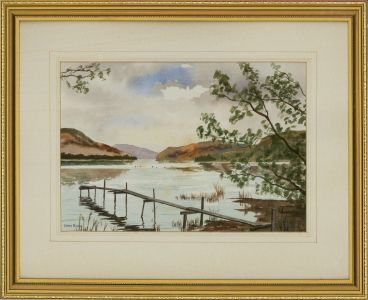 John Rixon - Signed Early 20th Century Watercolour, Scottish Loch