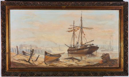 D. Hughes - 20th Century Oil, Brigantine On The Shore