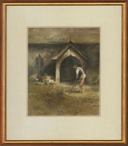 Gerry Ball (b.1948) - Signed Mid 20th Century Watercolour, The Good Parishioner