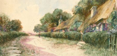 Leyton Forbes - Signed Early 20th Century Watercolour, A Cornish Lane