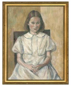 Mid 20th Century Oil - Intense Gaze