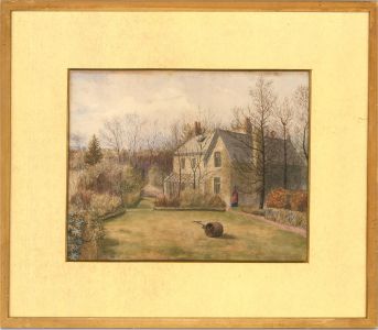 G. L. Seriveu - Early 20th Century Watercolour, Winter Garden