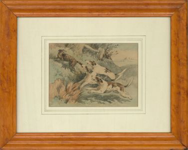 Early 20th Century Graphite Drawing - Caught!