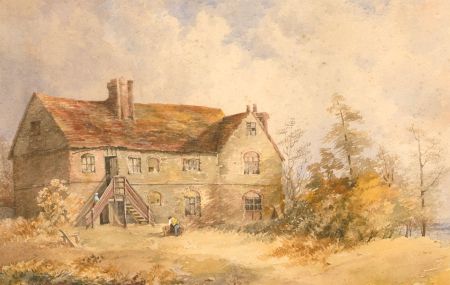 Late 19th Century Watercolour - Manor Farm
