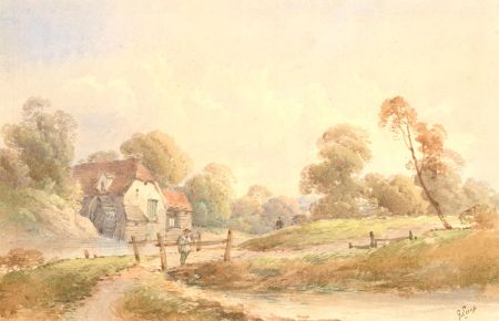 George Earp b.1819 - Signed Mid 19th Century Watercolour, The Watermill