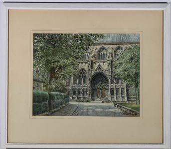 Albert H. Findley (1880-1975) - 20th Century Watercolour, Lincoln Cathedral