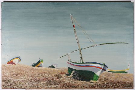 Colin Lloyd  - 20th Century Oil, Beached Boats