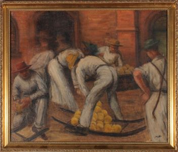 Marion E. Starr (b.1937) - 1984 Oil, The Cheesemakers Of Amsterdam