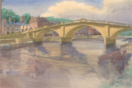 1932 Watercolour - Town Bridge