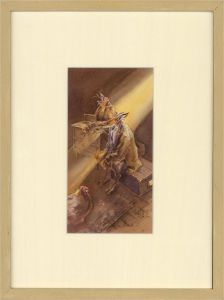 Jonathan Walker - Framed Contemporary Watercolour, Fruits of the Dawn Raid