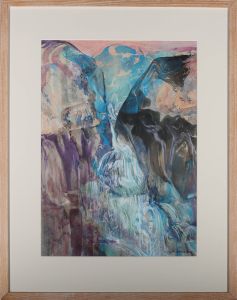 Framed 20th Century Watercolour - Waterfall Sutherland