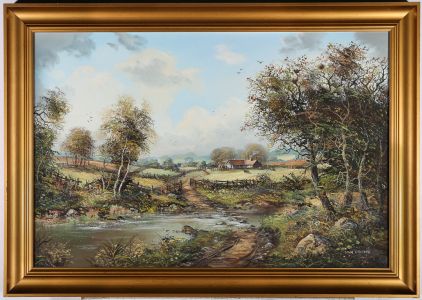 John Corcoran (b.1940) - Contemporary Oil, Spring On The Farm