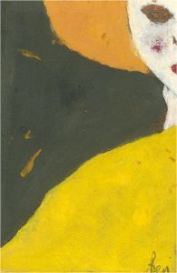 Ben Carrivick - Contemporary Oil, Yellow on Grey