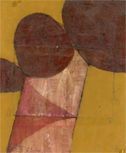 Ben Carrivick - Contemporary Oil, Abstract on Yellow