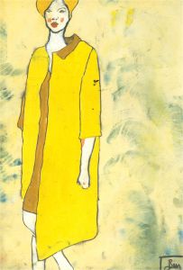 Ben Carrivick - Contemporary Oil, Yellow Coat