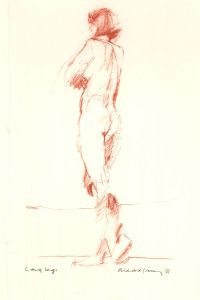 Richard J.S. Young - 1998 Watercolour, Long Legs