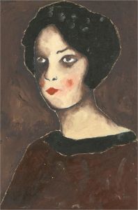 Ben Carrivick - Contemporary Oil, Woman with Cropped Hair