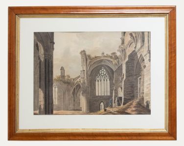 Follower of Paul Sandby Munn - Mid 19th Century Watercolour, Restoring A Ruin