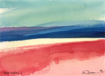 Richard J.S. Young - Signed and dated 1995 Watercolour, Raft Valley I