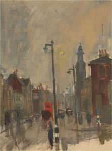 Peter Collins ARCA - Mid 20th Century Oil, London Street