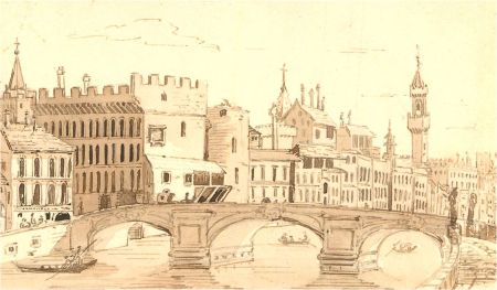 Mid 20th Century Watercolour - The Bridge