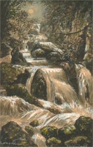 Herbert H. St. John Jones (1870-1939) - Watercolour, Lodore Falls