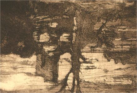 Ronald Olley (b.1923) - Mid 20th Century Etching, The Old Lookout Tower