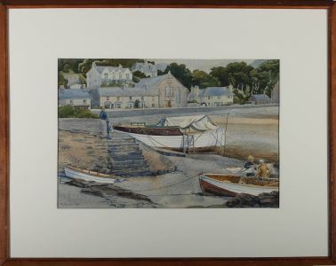 Marjorie Edith Sinclair - Framed 1947 Watercolour, Borth-y-Gest