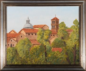 B. P - 20th Century Oil, Red Tiled Roofs