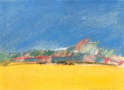 Richard J.S. Young - Signed Mid 20th Century Pastel, Sandy Landscape