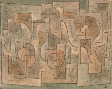 John Kuusisto - Initialled Mid 20th Century Oil, Abstract