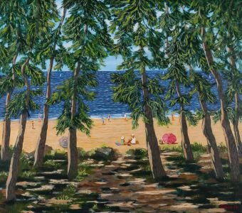 Gerry B. Gibbs - 2013 Oil, Down To The Beach