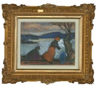 Framed 20th Century Gouache - All Equal Wishes