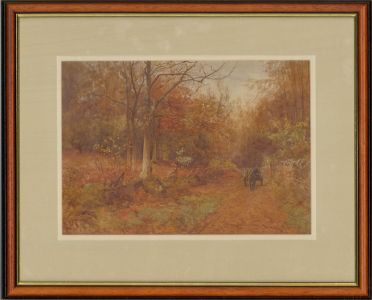 William Maliphant (1862-1932)  - Framed 1896 Watercolour, Horse Drawn Cart