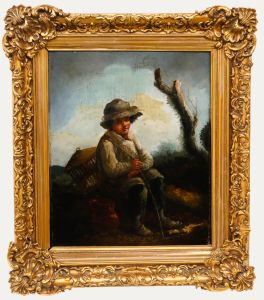 Circle of Thomas Barker of Bath (1769-1847) - Early 19th Century Oil, Farm Boy