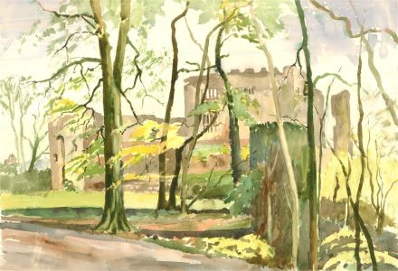 Sydney W. Starling (1889-1984) - 1970 Watercolour, Carew Castle Spring