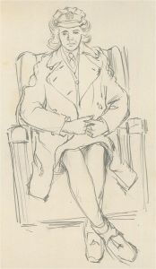 Set of Six 20th Century Mixed Media Sketches - Life Studies
