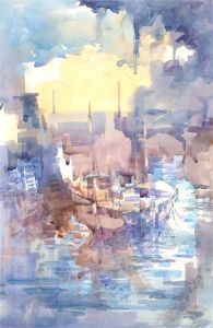 Michael Cadman RI ARCA (1920-2012) - Mid 20th Century Watercolour, The Boat