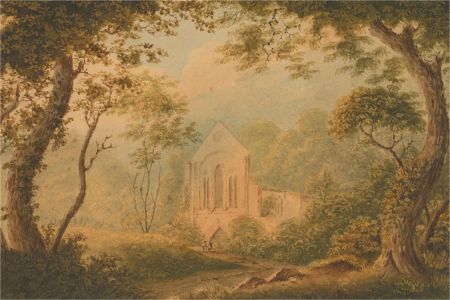 Margaret James - Signed Late 19th Century Watercolour, Valle Crucis Abbey